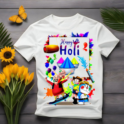 RIvoPrints Baby Boys & Baby Girls Typography, Printed Polycotton Regular T Shirt(Multicolor, Pack of 1)