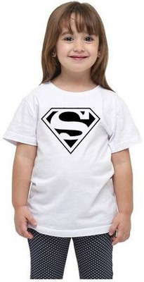 Trending Mahi Fashion Boys & Girls Printed Cotton Blend Regular T Shirt(White, Pack of 1)