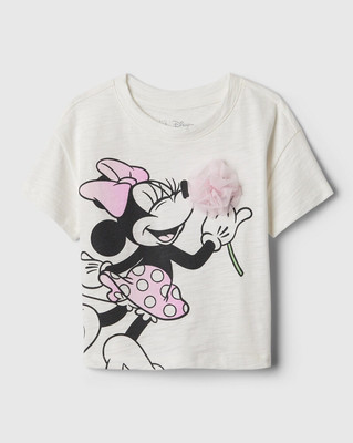 GAP Girls Graphic Print Organic Cotton Regular T Shirt(Multicolor, Pack of 1)