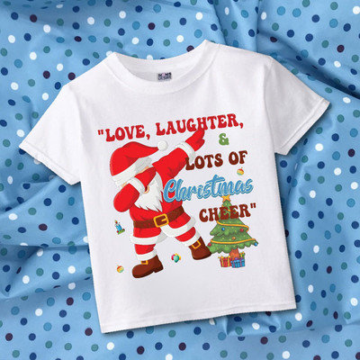 MOMS DESIRE Baby Boys & Baby Girls Self Design Cotton Blend Regular T Shirt(White, Pack of 1)