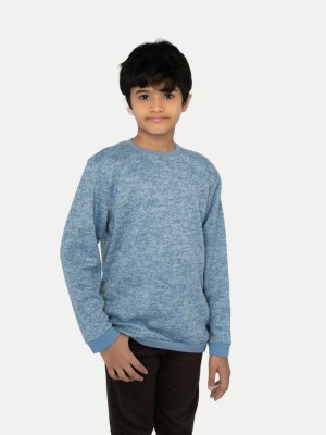 radprix Boys Solid Polyester Regular T Shirt(Light Blue, Pack of 1)