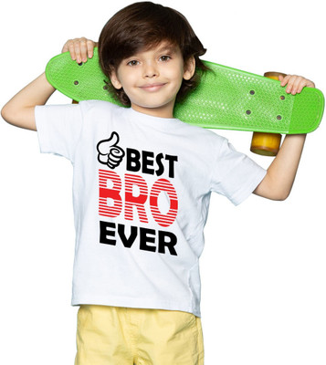 NOIDAPRINT Boys Printed Polyester Regular T Shirt(White, Pack of 2)