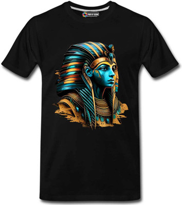Print My Fashion Boys Printed Cotton Blend Regular T Shirt(Black, Pack of 1)