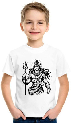 SNIFFY Baby Boys & Baby Girls Printed Polyester Regular T Shirt(White, Pack of 1)