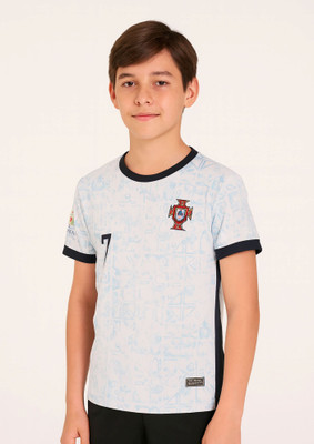 BUGOAT Boys & Girls Printed Polyester Regular T Shirt(Blue, Black, Pack of 1)