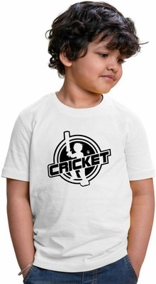 CHOMMBOOKA TRENDING Boys Graphic Print Pure Cotton Regular T Shirt(White, Pack of 1)
