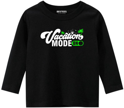 BESTEESCLOTHING Boys Solid Pure Cotton Regular T Shirt(Black, Pack of 1)