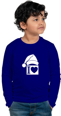 CHOMMBOOKA TRENDING Boys Printed Cotton Blend Regular T Shirt(Blue, Pack of 1)