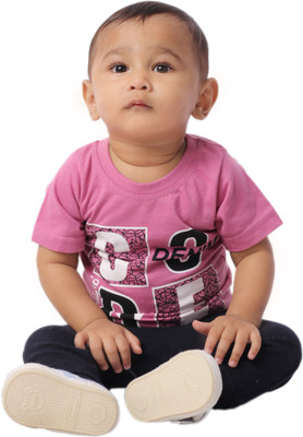 Yellowtoons Baby Boys Solid Cotton Blend Regular T Shirt(Multicolor, Pack of 1)