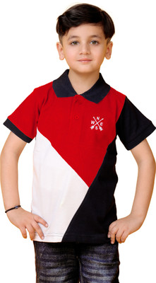Kuchipoo Boys Printed Cotton Blend Regular T Shirt(Multicolor, Pack of 1)