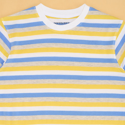 Pantaloons Junior Boys Printed Cotton Blend Regular T Shirt(Yellow, Pack of 1)