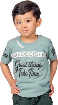 Yellowtoons Boys Printed Cotton Blend Regular T Shirt(Multicolor, Pack of 1)