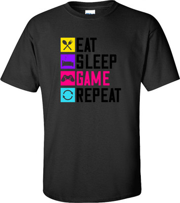 R and S Creations Boys & Girls Printed Pure Cotton Regular T Shirt(Black, Pack of 1)