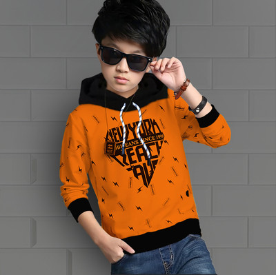 SUPERSQUAD Full Sleeve Printed Boys Sweatshirt