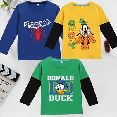 RSL Baby Boys Cartoon/Superhero Cotton Blend Regular T Shirt(Multicolor, Pack of 3)