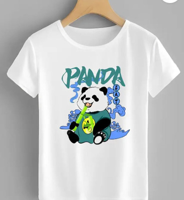 TDFASHIONNS Baby Boys & Baby Girls Printed Polyester Regular T Shirt(White, Pack of 1)