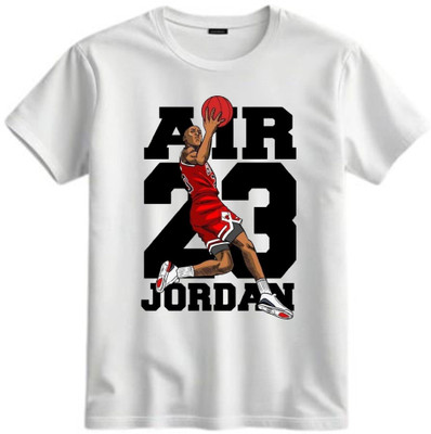 TAPA KON Boys & Girls Printed Polycotton Regular T Shirt(White, Pack of 1)