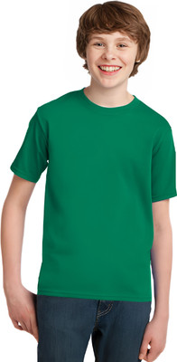 ORATEES Boys Solid Pure Cotton Regular T Shirt(Green, Pack of 1)