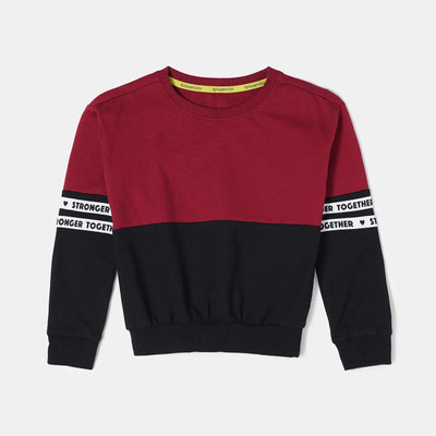 JOCKEY Full Sleeve Solid Girls Sweatshirt