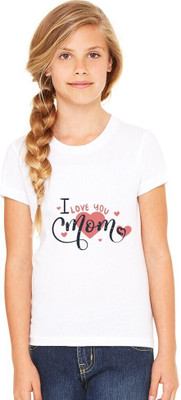 Shubham designer gallery Baby Boys & Baby Girls Typography, Printed Polyester Regular T Shirt(White, Pack of 1)