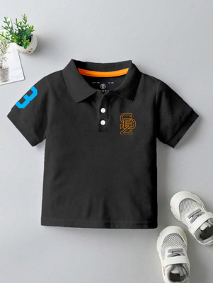 Codez Boys Printed Cotton Blend Regular T Shirt(Black, Pack of 1)