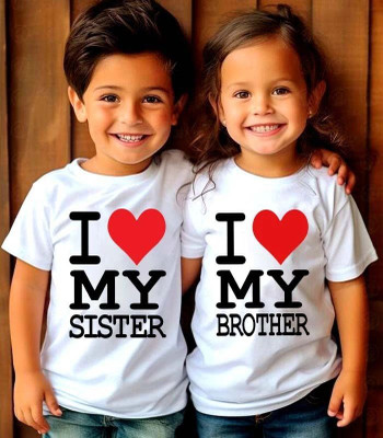GPGARMNETS Boys & Girls Printed Polyester Regular T Shirt(White, Pack of 2)