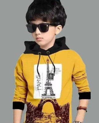 UZee Baby Boys & Baby Girls Printed Cotton Blend Regular T Shirt(Black, Pack of 1)