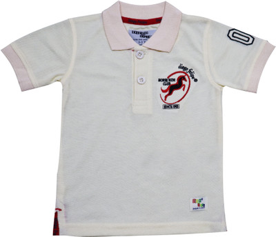 Diego Felipe Boys Printed Pure Cotton Regular T Shirt(White, Pack of 1)