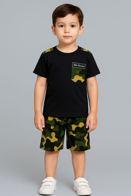 Vanray Fashion Baby Boys & Baby Girls Printed Lyocell Regular T Shirt(Black, Pack of 0)