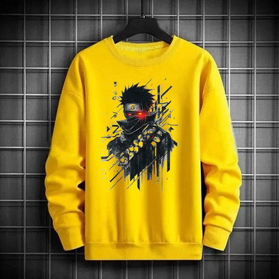 Tripcolos Collection Boys Graphic Print Cotton Blend Regular T Shirt(Yellow, Pack of 1)