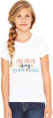 Shubham designer gallery Baby Boys & Baby Girls Typography, Printed Polyester Regular T Shirt(White, Pack of 1)