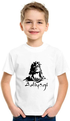 SNIFFY Baby Boys & Baby Girls Printed Polyester Regular T Shirt(White, Pack of 1)