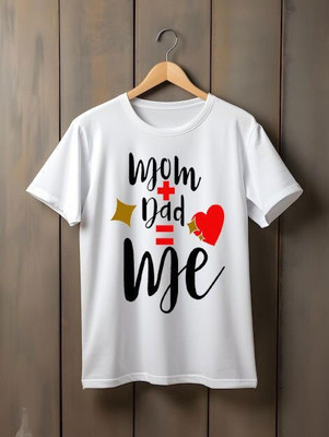 Kp Printofashions Boys & Girls Printed Polyester Regular T Shirt(White, Pack of 1)