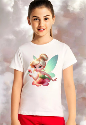 YI FASHION Boys Printed Polyester Regular T Shirt(White, Pack of 1)