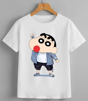 TDFASHIONNS Baby Boys & Baby Girls Cartoon Polyester Regular T Shirt(White, Pack of 1)