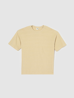 MAX Boys Printed Pure Cotton Regular T Shirt(Beige, Pack of 1)