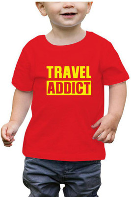 RAINBOWTEES Baby Boys Printed Pure Cotton Regular T Shirt(Red, Pack of 1)