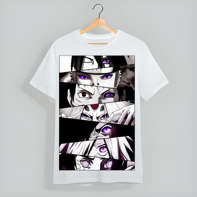 Anu Boys Graphic Print Polyester Regular T Shirt(White, Pack of 1)