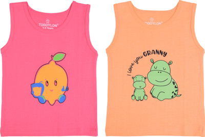 Toddylon Baby Boys & Baby Girls Printed Pure Cotton Regular T Shirt(Multicolor, Pack of 2)