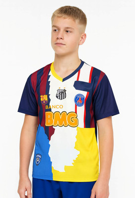 Ryze Boys & Girls Printed Polyester Regular T Shirt(Multicolor, Pack of 1)