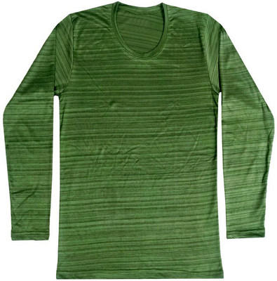 KAVYA Boys Solid Polyester Regular T Shirt(Green, Pack of 1)