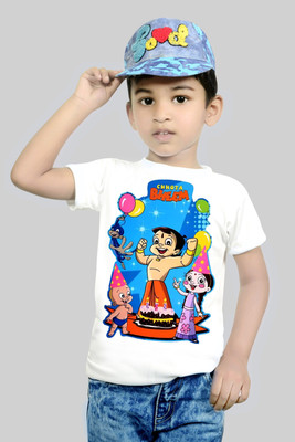 RIvoPrints Baby Boys & Baby Girls Graphic Print Cotton Blend Regular T Shirt(Multicolor, Pack of 1)