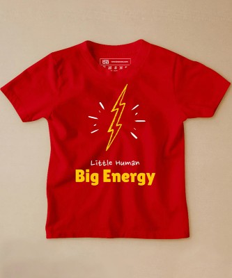 BE AWARA Baby Boys & Baby Girls Printed Pure Cotton T Shirt(Red, Pack of 1)