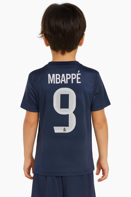 rjm Boys & Girls Printed Polyester Regular T Shirt(Blue, Pack of 1)