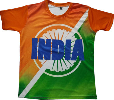 OSG Boys & Girls Printed Nylon Regular, Slim T Shirt(Multicolor, Pack of 1)