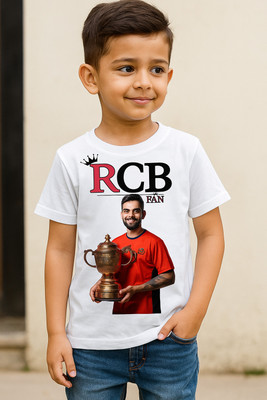 BICHARA Baby Boys & Baby Girls Printed Cotton Blend Oversized T Shirt(Multicolor, Pack of 1)