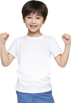 Adixus Baby Boys Graphic Print Polyester Regular T Shirt(White, Pack of 1)