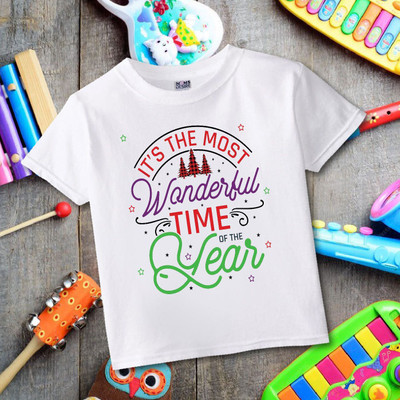MOMS DESIRE Baby Boys & Baby Girls Self Design Organic Cotton Regular T Shirt(White, Pack of 1)