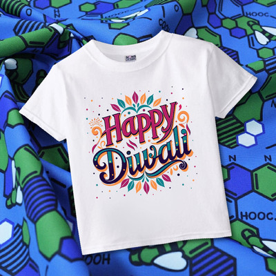 MOMS DESIRE Baby Boys & Baby Girls Self Design Cotton Blend Regular T Shirt(White, Pack of 1)