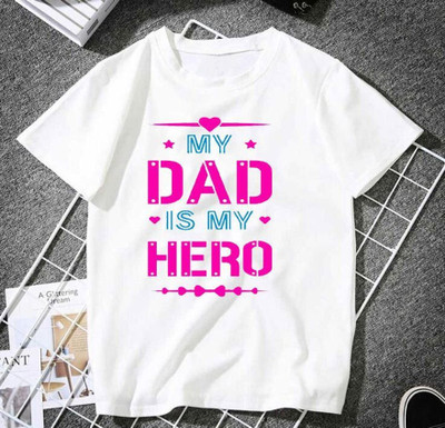 THEVENUS Boys & Girls Printed Polyester Regular T Shirt(White, Pack of 1)